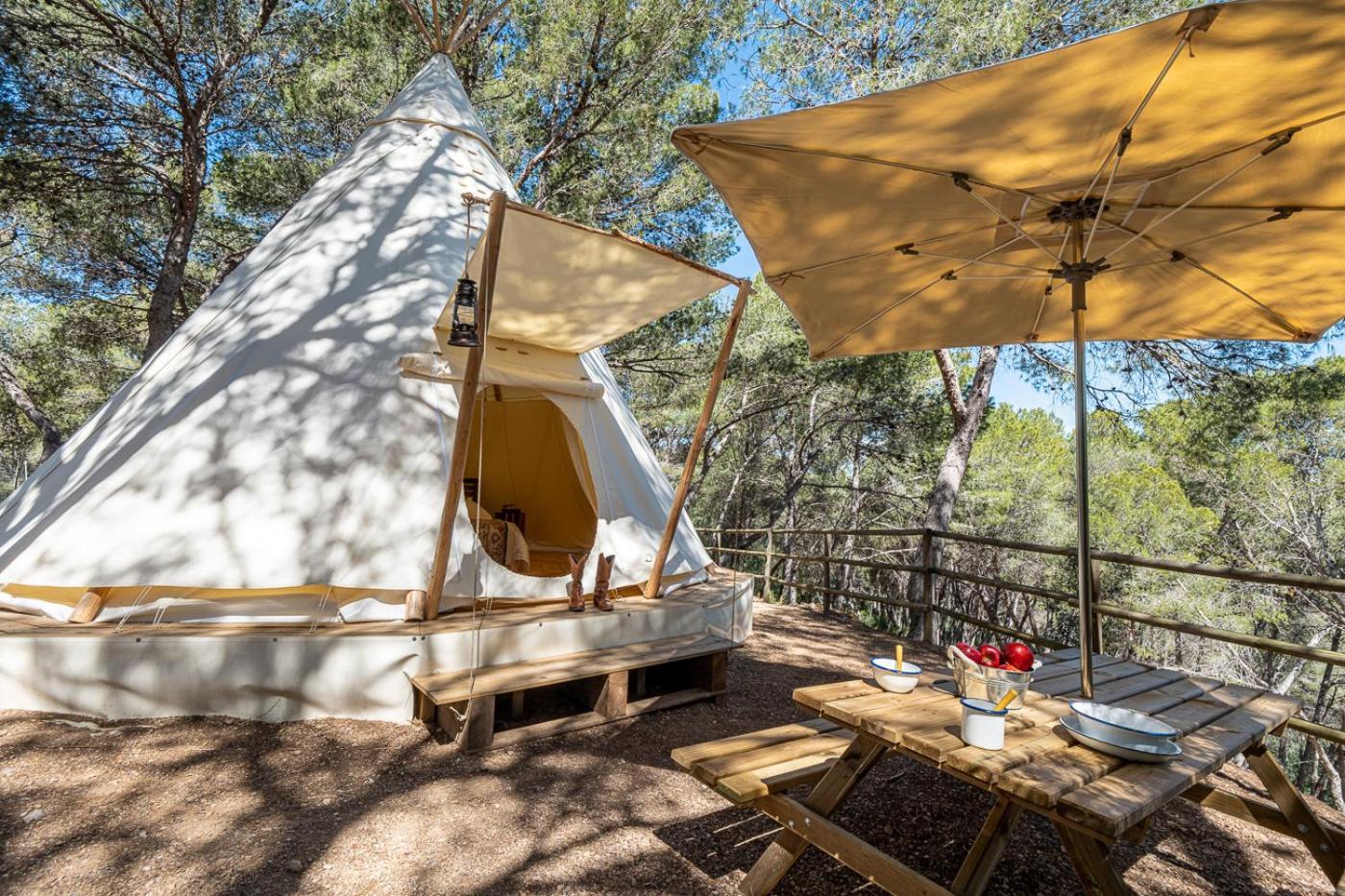 Camping Estival Torre De La Mora Tamarit Exterior foto